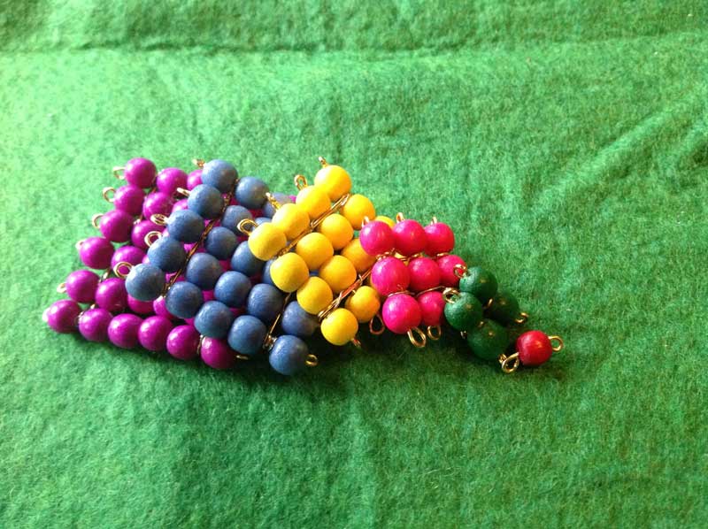 Montessori Beads Cubes. Image Attribution: ThirtyDirtyFingers 