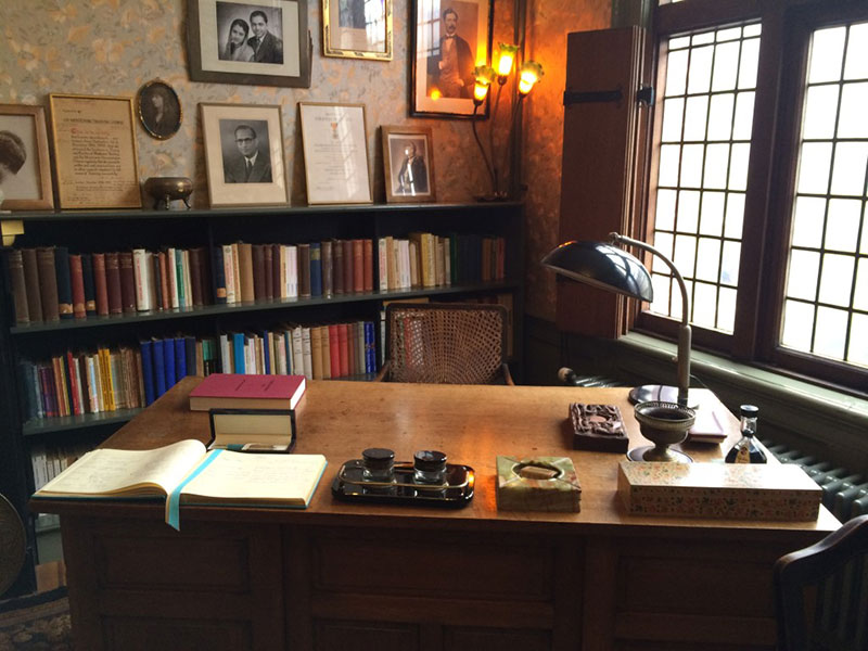 Maria Montessori's desk and study where she did her thinking and fine-tuned her famous Montessori methodology